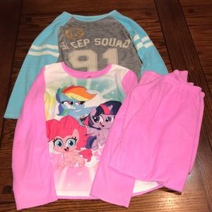 Girl’s Pajamas and Gown Sleep-ware Bundle Size 10/12